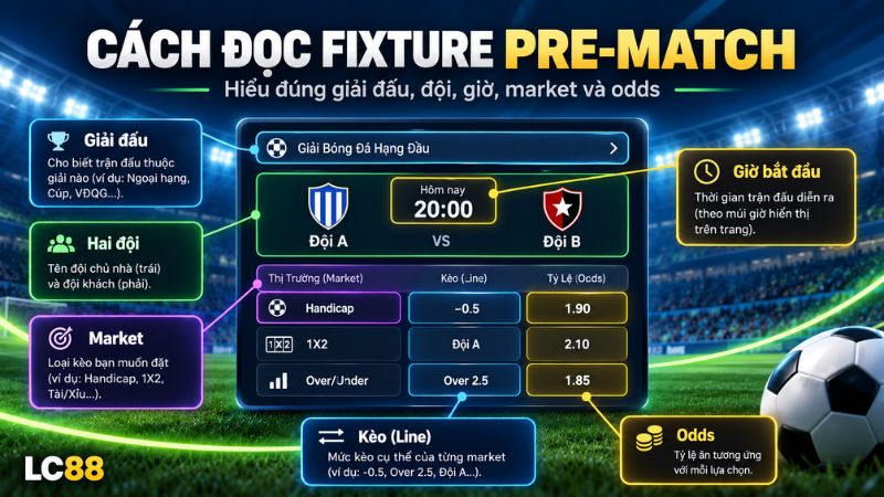 Cách đọc thông tin một fixture pre-match