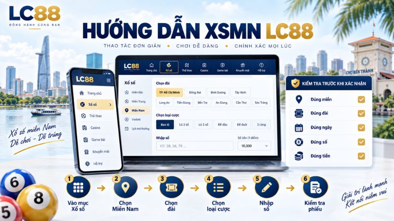 Cách sử dụng Xổ Số Miền Nam LC88